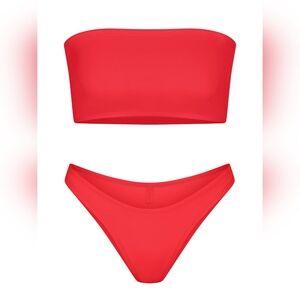 Skims Bandeau Swim Top & Cheeky Tanga Bottom